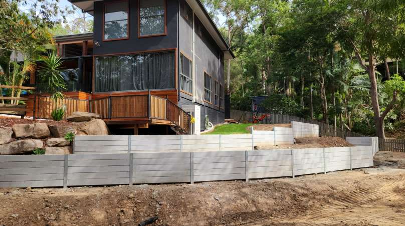 Ab Civil Contracting: A Masterful Transformation With Concrete Sleeper Retaining Walls