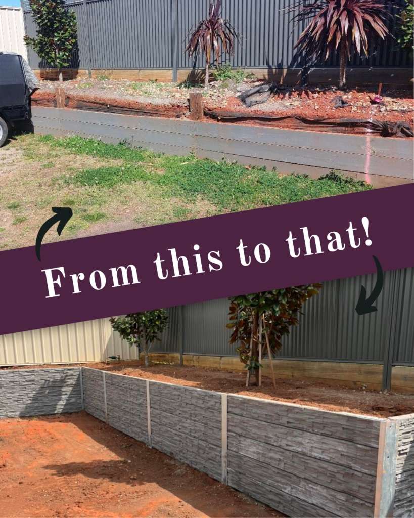 CS Retaining Walls Brisbane | From Weathered Wood to Modern Marvel: Transforming Your Landscape with Concrete Sleepers Beige Minimalist This Or That Fashion Instagram Post 1